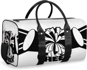 Cheerleading Travel Duffle Bag, Sports Gym Bags for Women Men, Carry On Weekender Overnight Workout Airplane Trips Bag