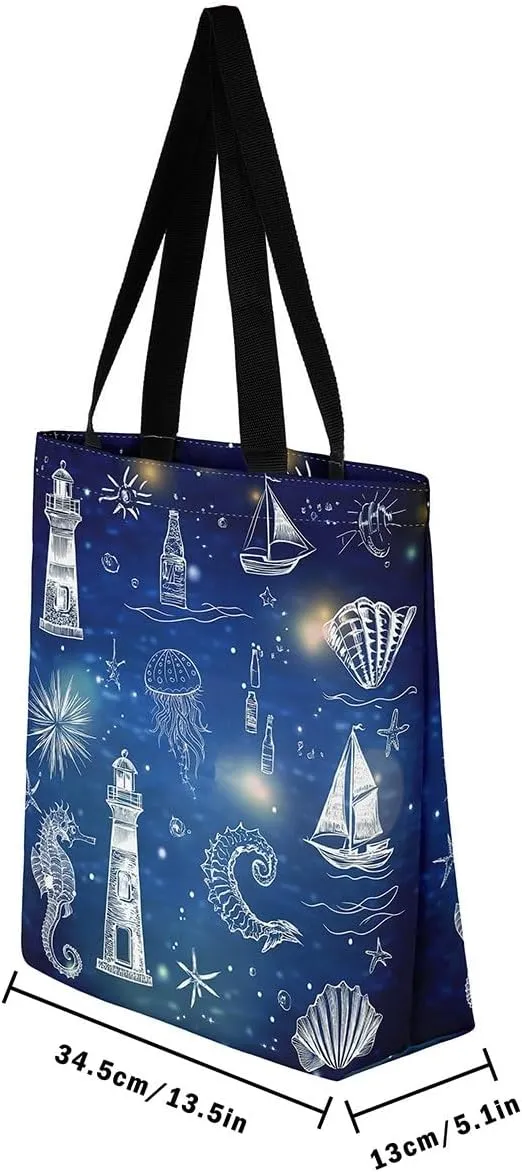 Chemical Equation Canvas Tote Bag for Women,Chemistry Large Capacity Gym Bag Science Students Learning Gift