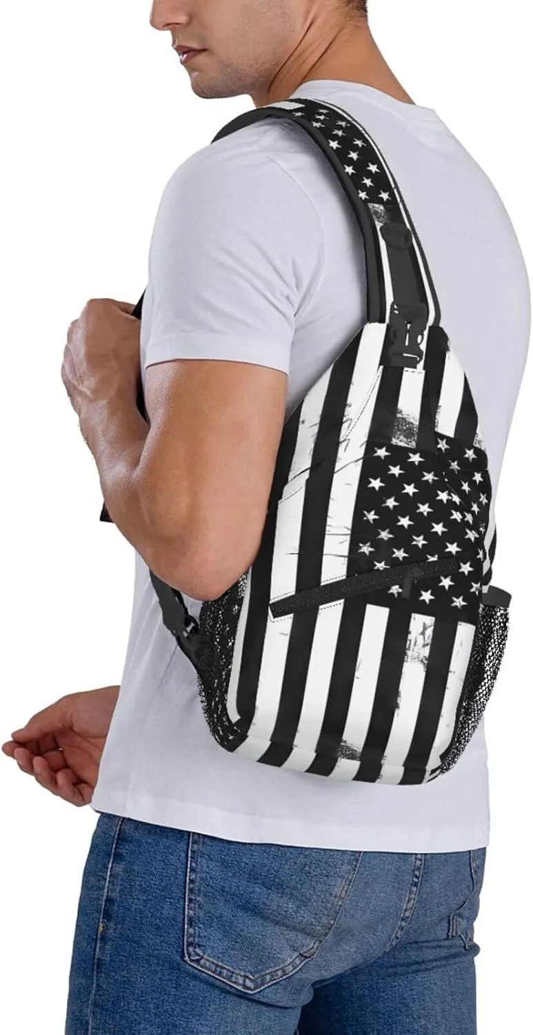 Chest Sling Bag Crossbody Shoulder Backpack Bag Gym Cycling Travel Hiking Daypack Cross Bag