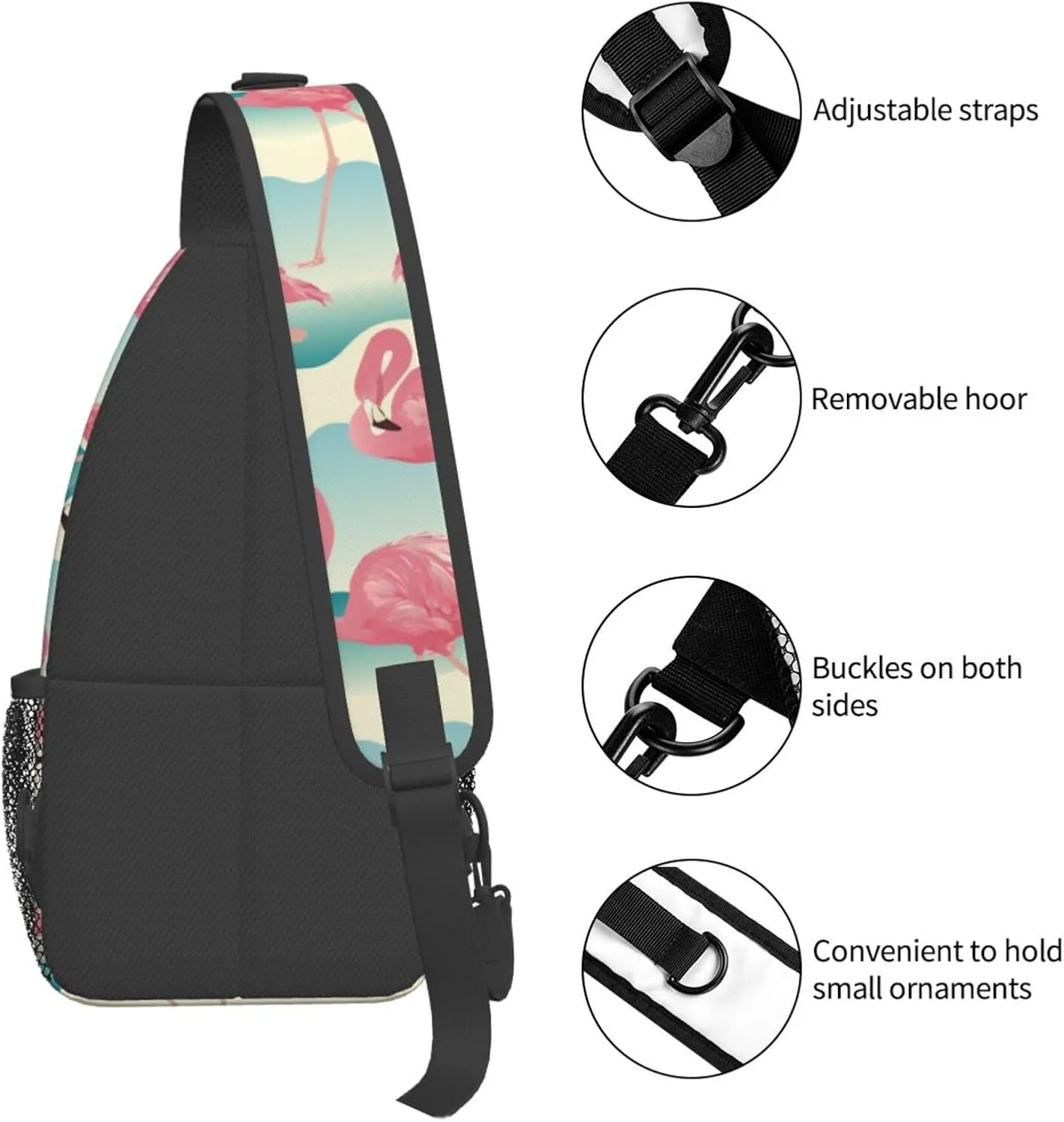Chest Sling Bag Crossbody Shoulder Backpack Bag Gym Cycling Travel Hiking Daypack Cross Bag