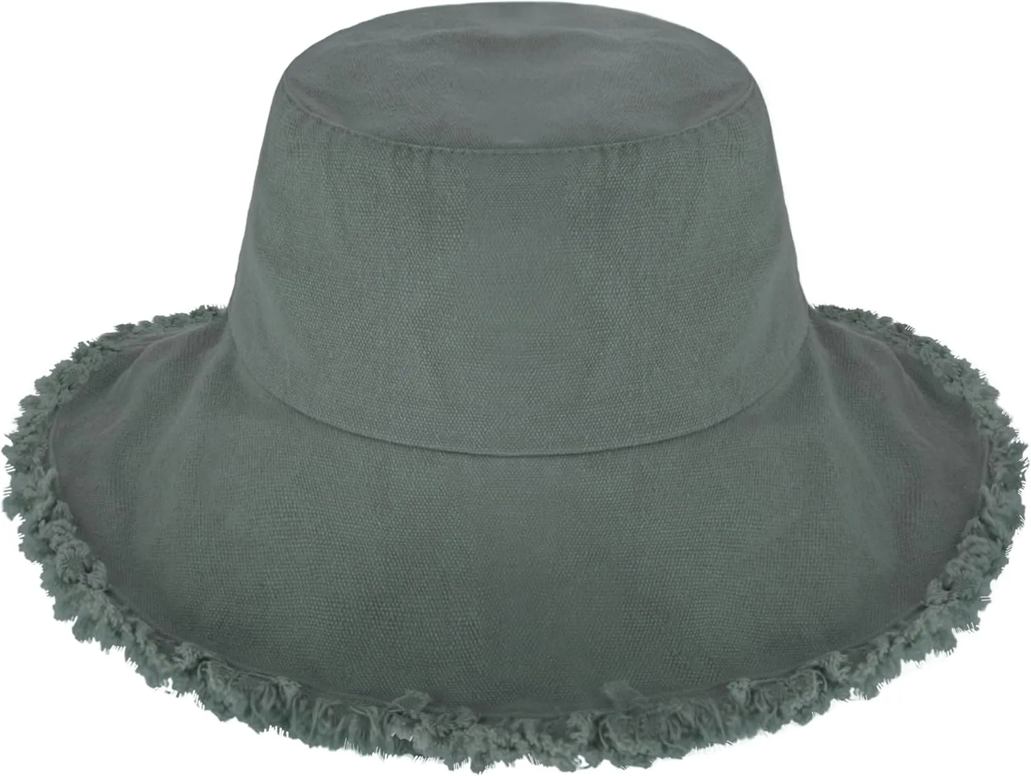 CHOK.LIDS Frayed Bucket Hats for Women Men Unisex Trendy Washed Cotton Floppy Wide Brim Boonie Outdoor Summer Beach Headwear