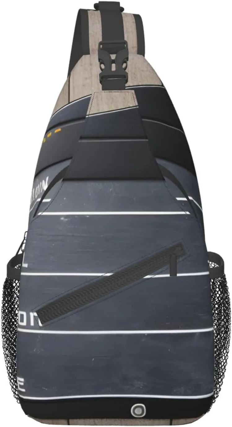 Cinema Movie Clapboard And Popcorn Crossbody Bags Sling Backpackï¼ŒMultipurpose Cross body Shoulder Bag for Men and Women Chest Bag Travel Hiking Daypack