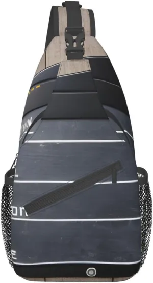 Cinema Movie Clapboard And Popcorn Crossbody Bags Sling Backpackï¼ŒMultipurpose Cross body Shoulder Bag for Men and Women Chest Bag Travel Hiking Daypack