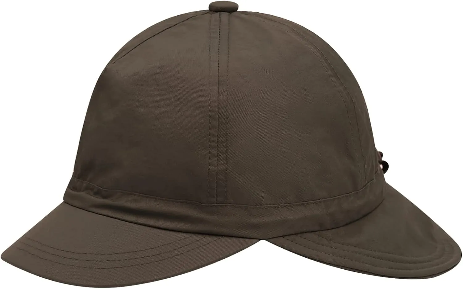 Clakllie Waterproof Boonie Beach Hat Short Brim Baseball Cap with Neck Flap UV Protection Sun Hats for Women Men