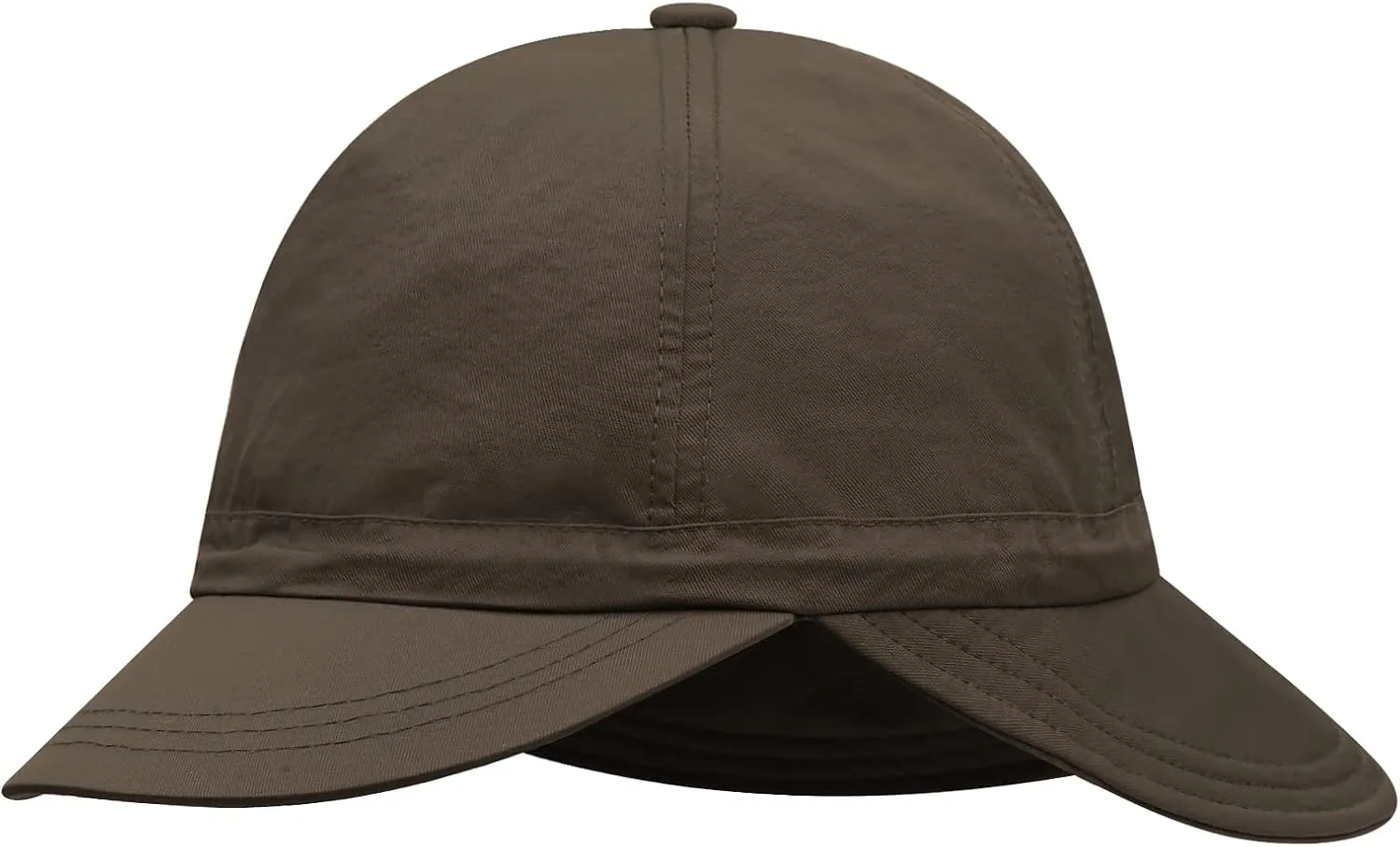 Clakllie Waterproof Boonie Beach Hat Short Brim Baseball Cap with Neck Flap UV Protection Sun Hats for Women Men
