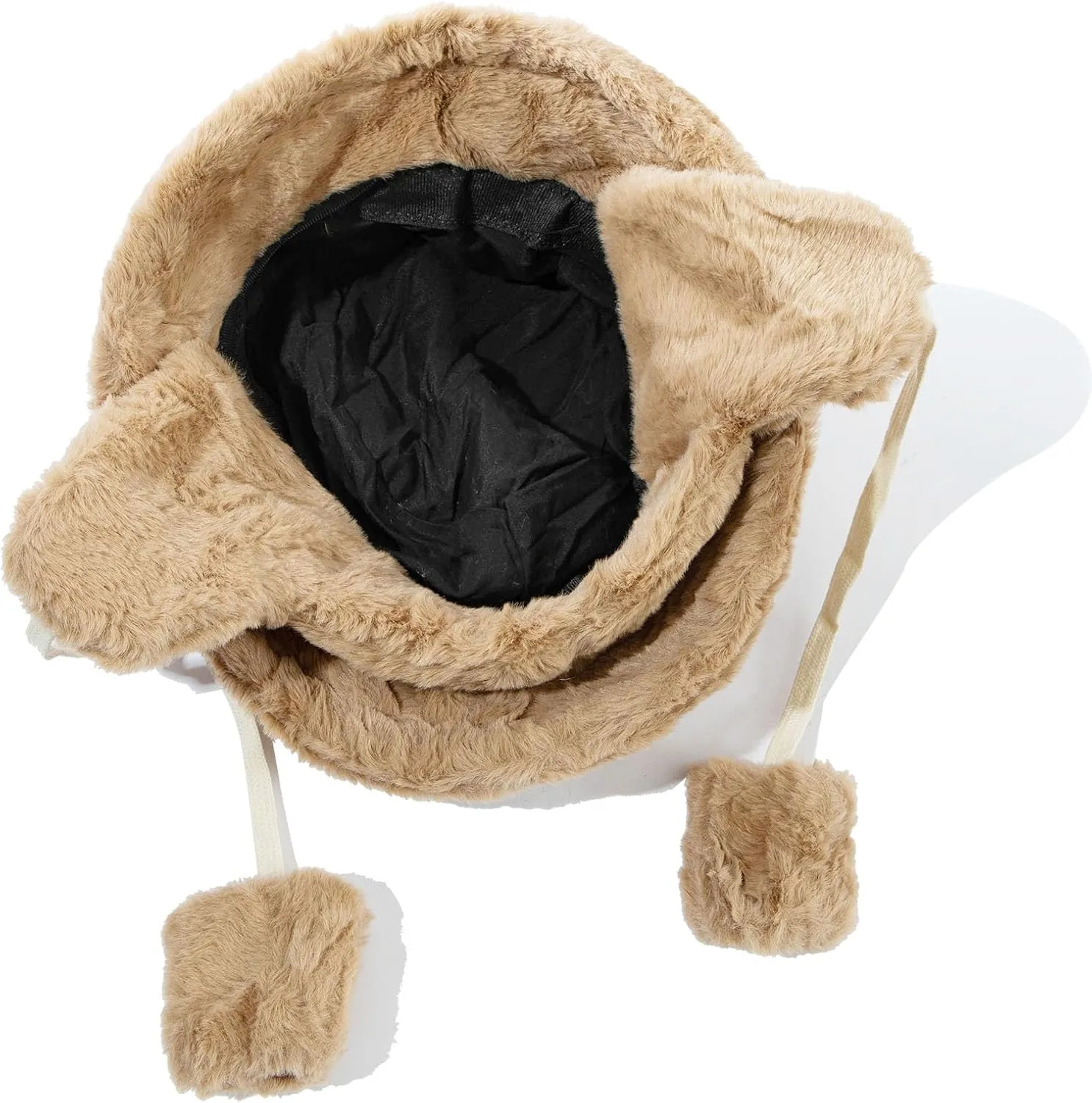 Clakllie Winter Bucket Hat with Earflaps Fuzzy Fishing Hat Warm Beach Sun Hat Wide Brim Fisherman Cap for Women Travel Hat