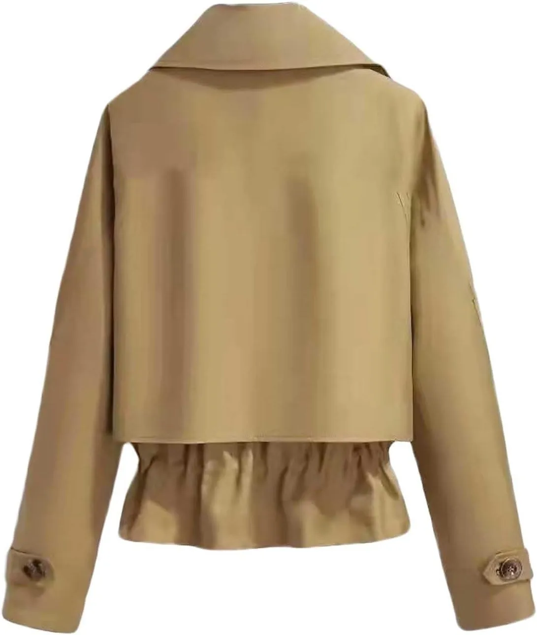 Classic Belted Lapel Overcoat Outwear Long Womens Jacket Overcoat Women'S Coat Womens Fall Fashion Winter Trench