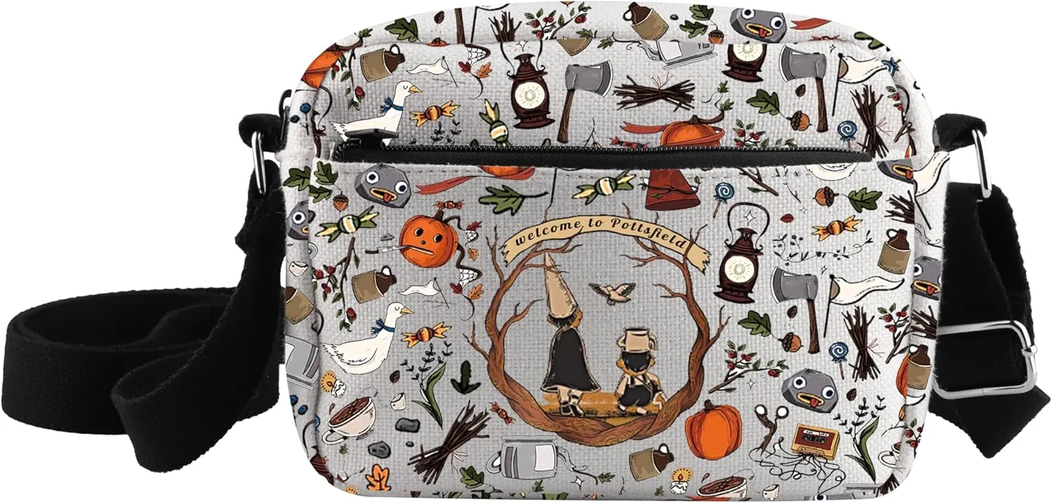 CMNIM OTGW Inspired Merch Gifts Cartoon Over Garden Crossbody Purse Pottsfield Harvest Festival Garden Gifts Bag for Fans