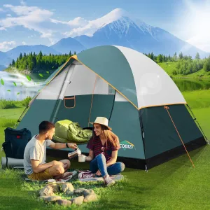COBIZI Tents for Camping 4/6 Person Camping Tent with Rainfly and Screen, Easy Setup Lightweight Portable Waterproof Outdoor Tent with Carry Bag for Backpacking, Hiking, Family Travel