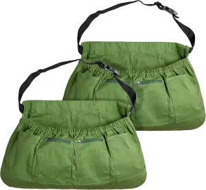 codree Harvest Apron for Garden Vegetable-Adjustable Harvest Picking Apron with 4 Pockets for Gardeners Pick Fruit Weeding