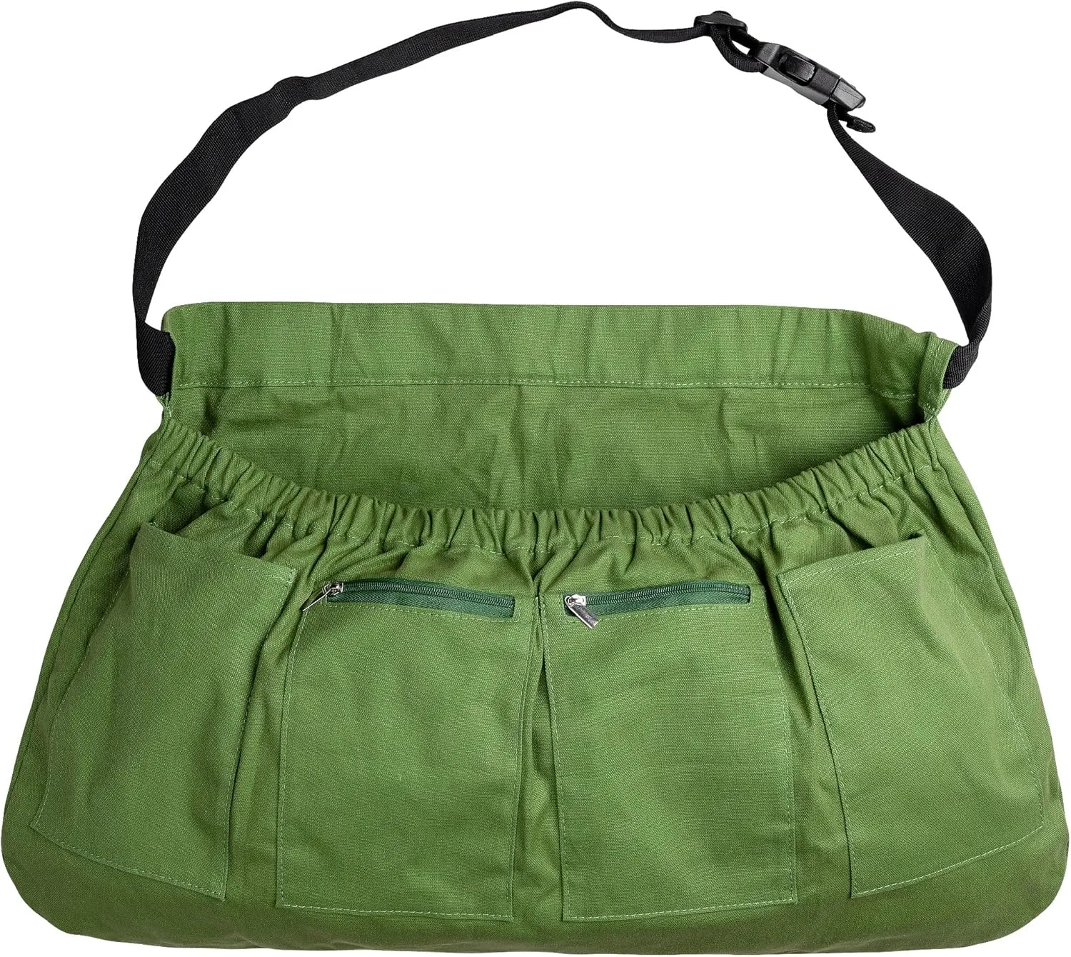 codree Harvest Apron for Garden Vegetable-Adjustable Harvest Picking Apron with 4 Pockets for Gardeners Pick Fruit Weeding
