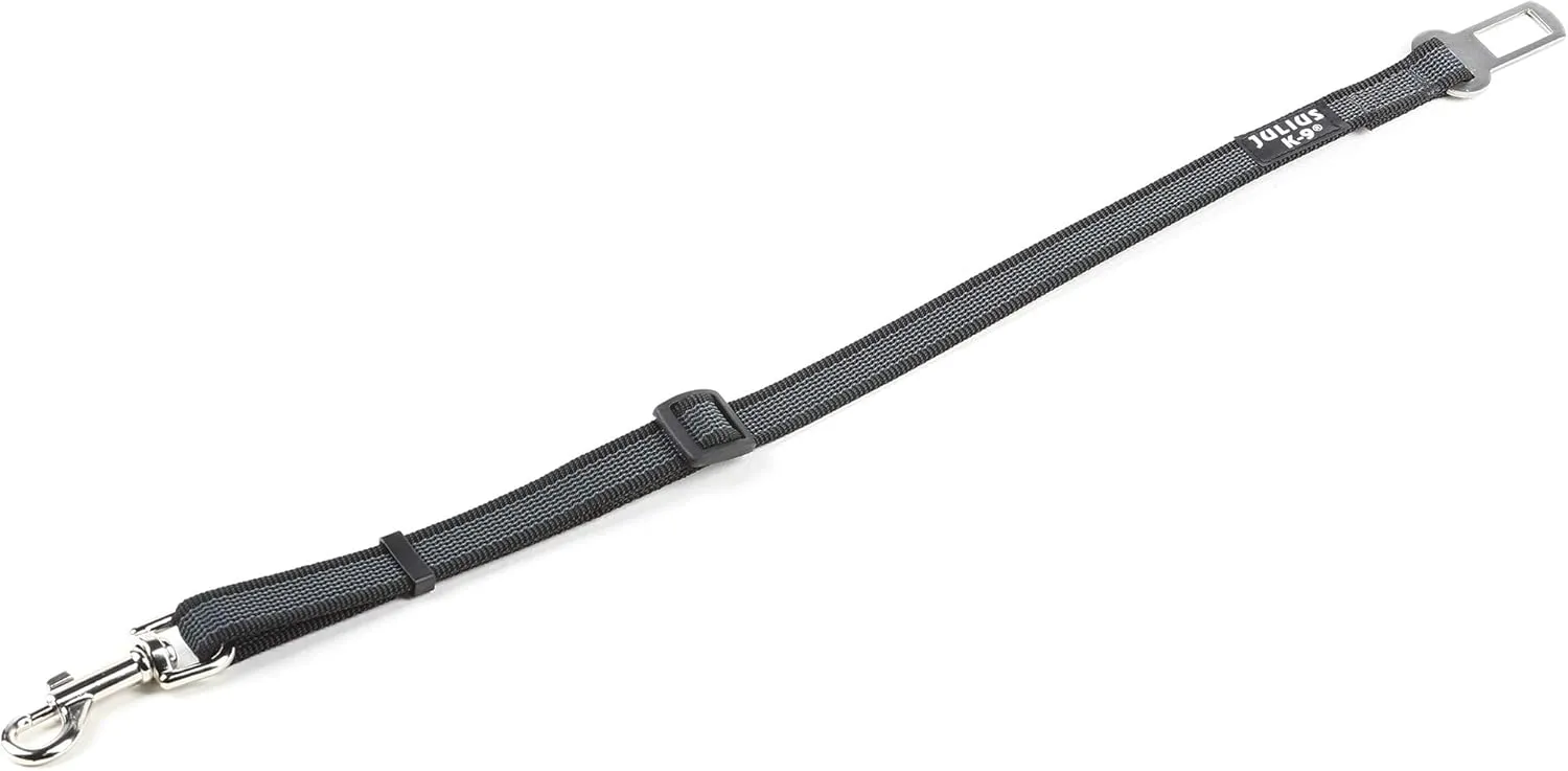 Color & Gray Seat Belt Adapter for Dogs, Size: 2, Black-Gray