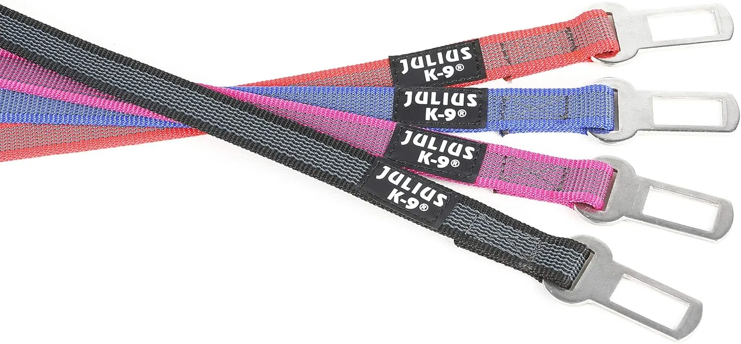 Color & Gray Seat Belt Adapter for Dogs, Size: 2, Black-Gray