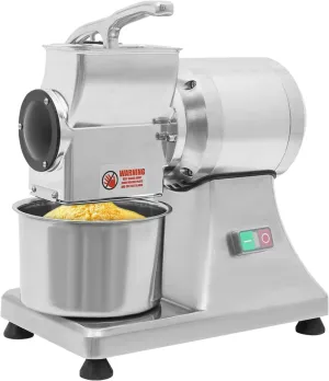 Commercial Cheese Grater, 550W/0.75HP 110V Electric Rotary Cheese Grater Stainless Steel Cheese Grinder 88 Pounds Per Hour Butter, Bread Bran Shredder Large Cheese Grating Machine
