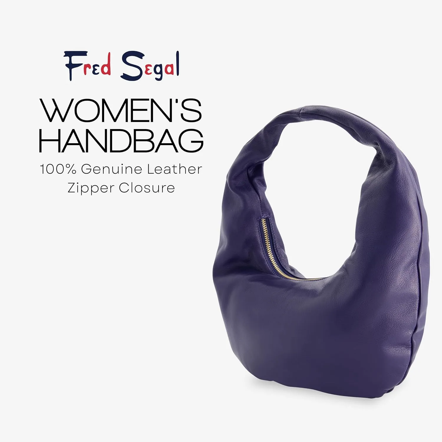 Concept One Fred Segal Women's Shoulder Bag, Leather Travel Side Purse Hobo Handbag