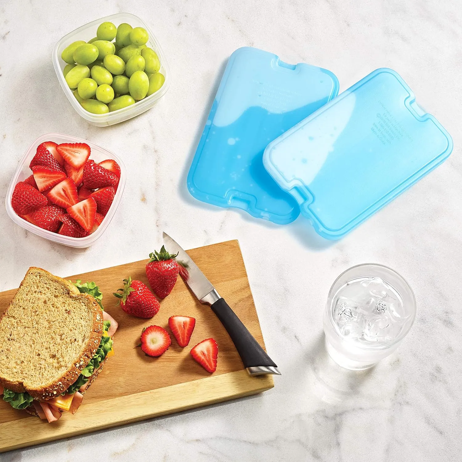 Cool Coolers by Fit   Fresh Slim Compact Reusable XL Ice Pack, Perfect for Lunch Boxes, Coolers, and Beach Bags