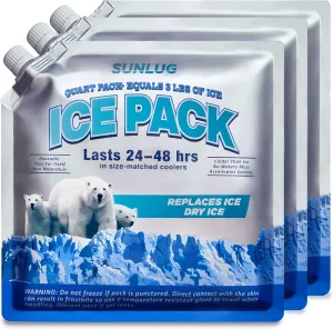 Cooler Ice Packs Reusable Ice Packs for Coolers Long Lasting Freezer Packs for Cooler Bag, Lunch Bags, Cooler Backpacks