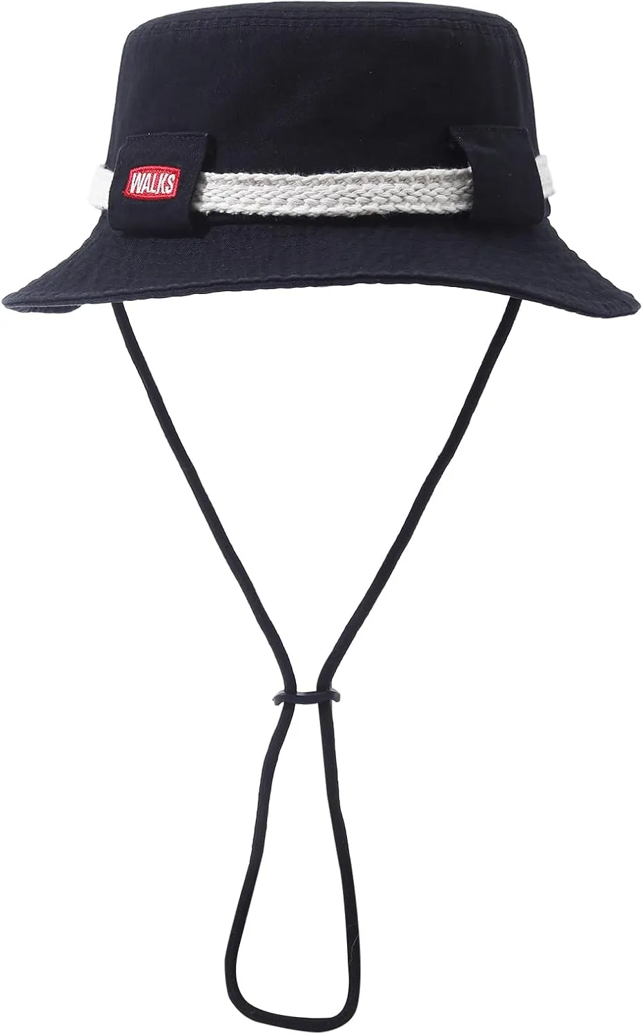 Cotton Boonie Hat Safari Sun Hats Sun Protection Fishing Hat Foldable Bucket Hat with Chin Strap for Hiking Camping