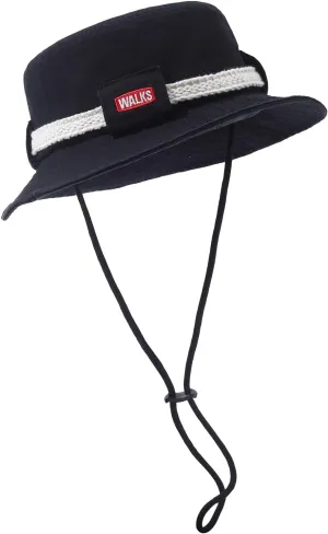 Cotton Boonie Hat Safari Sun Hats Sun Protection Fishing Hat Foldable Bucket Hat with Chin Strap for Hiking Camping