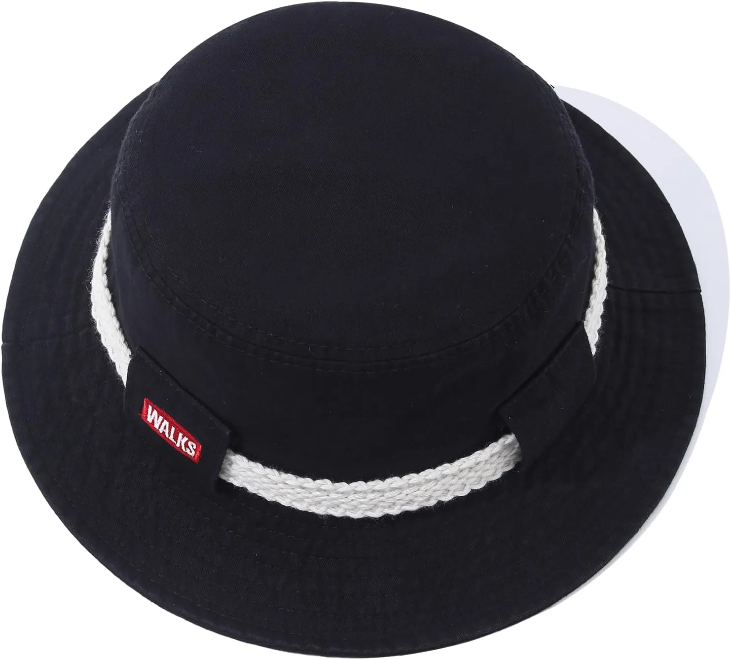 Cotton Boonie Hat Safari Sun Hats Sun Protection Fishing Hat Foldable Bucket Hat with Chin Strap for Hiking Camping