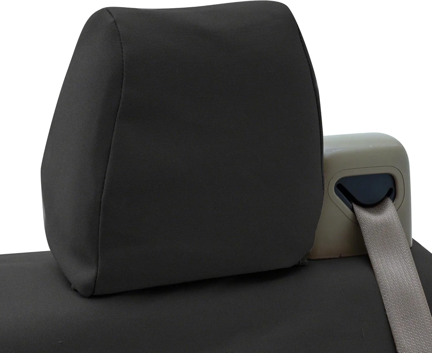 Coverking Custom Fit Front 50/50 Bucket Seat Cover for Select Toyota Prius Models - Polycotton Drill (Black)