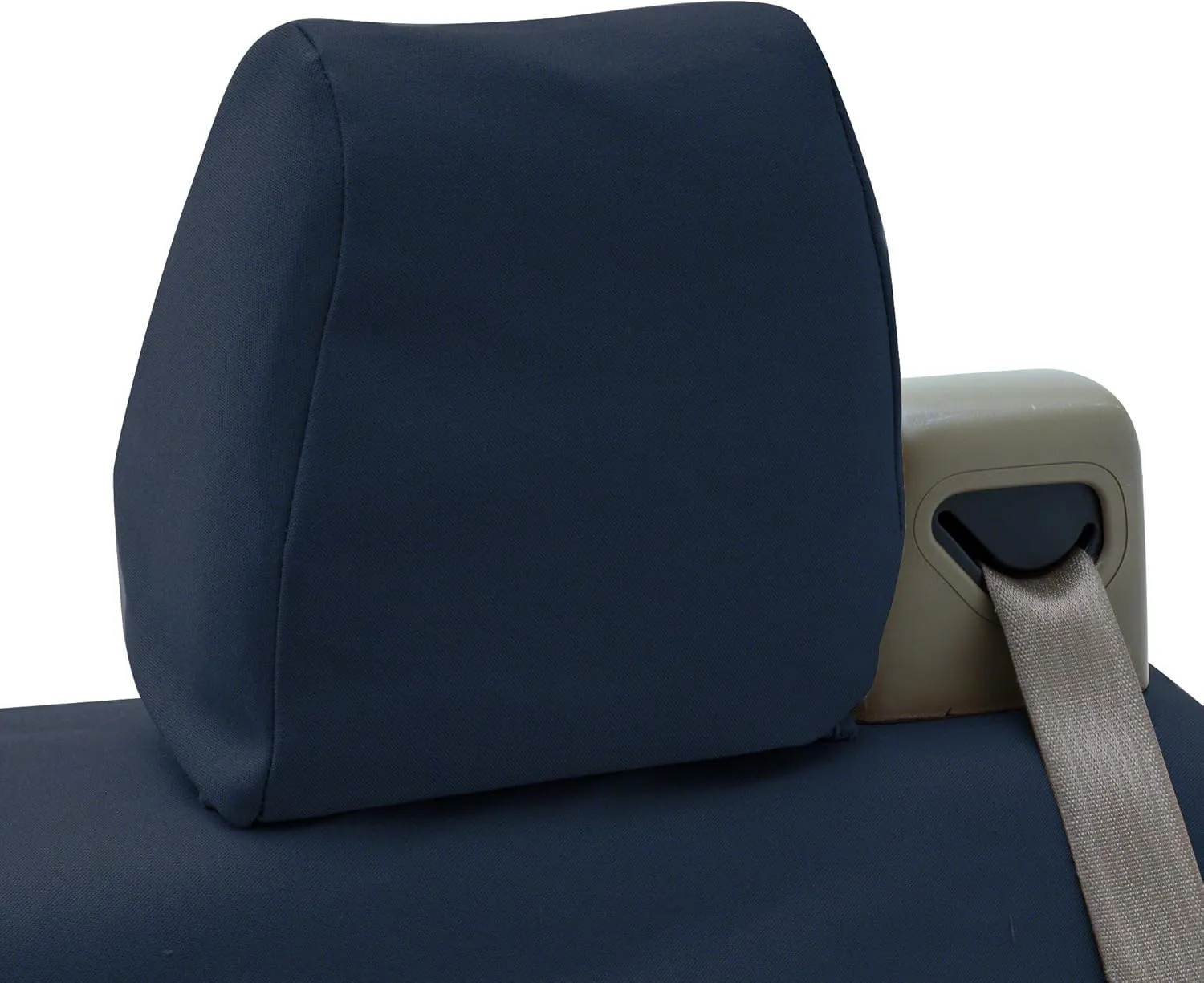 Coverking Custom Fit Front 50/50 Bucket Seat Cover for Select Toyota Prius Models - Polycotton Drill (Navy Blue)