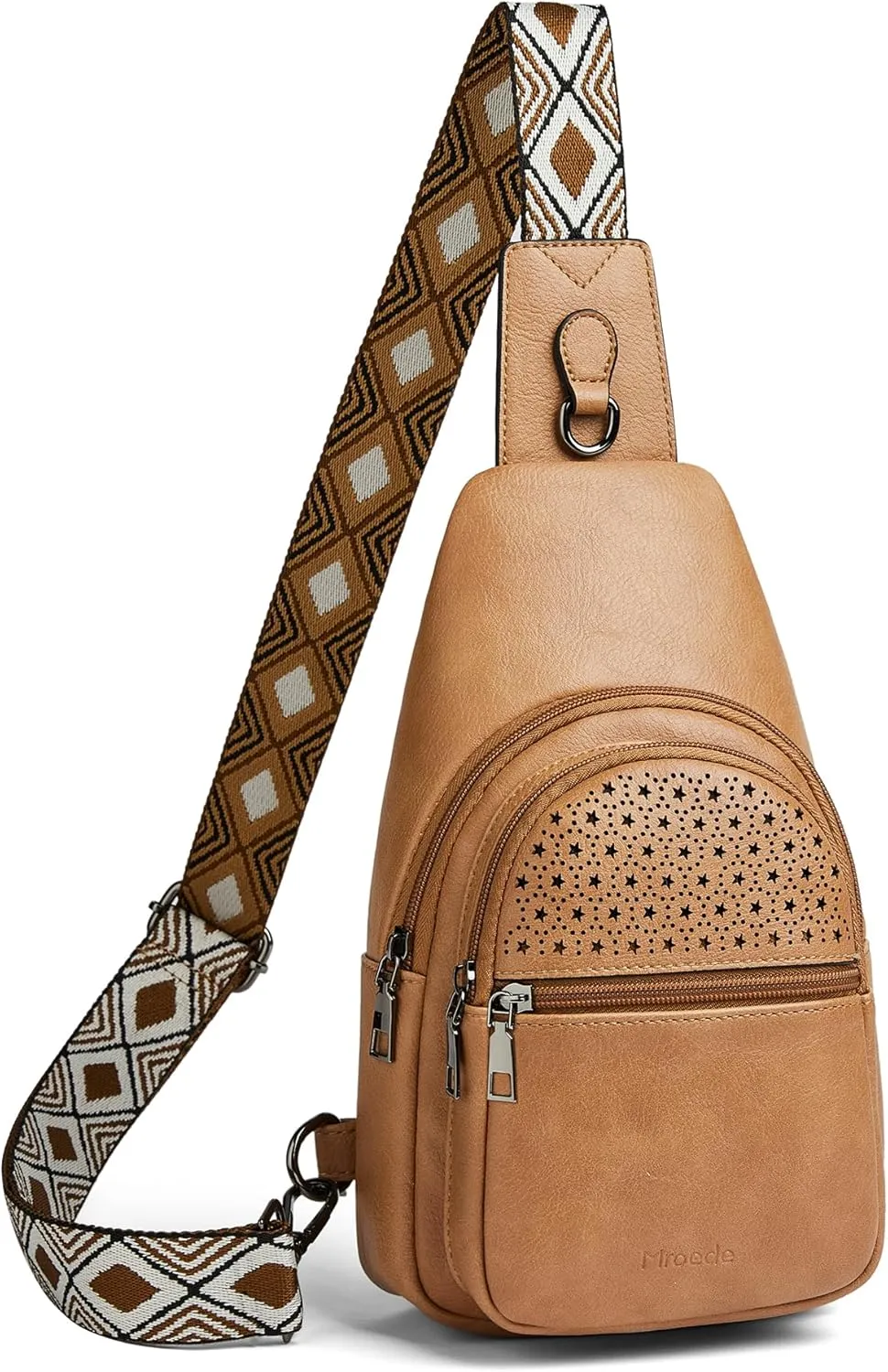 Crossbody Bags for Women 4-Pockets Sling Bag Fanny Pack Chest Purse Backpack Casual Daypacks Travel Shopping