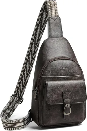 Crossbody Bags for Women Men Sling Bag 5 Pockets Fanny Pack Sling Backpack Chest Daypack Travel Purse Anti Theft
