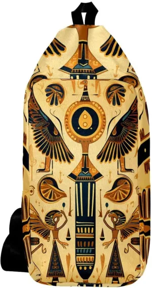 Crossbody Bags for Women,Crossbody Bag Men,Small Sling Bag,Vintage Aged Egyptian Ethnicity,Crossbody Purse