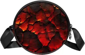 Crossbody Bags for Women,Crossbody Bag Men,Small Sling Bag,Volcano Surface Texture,Crossbody Purse