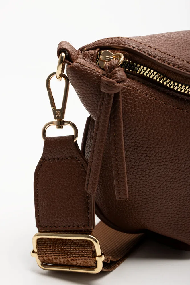 Crossbody Moon Bag Tan