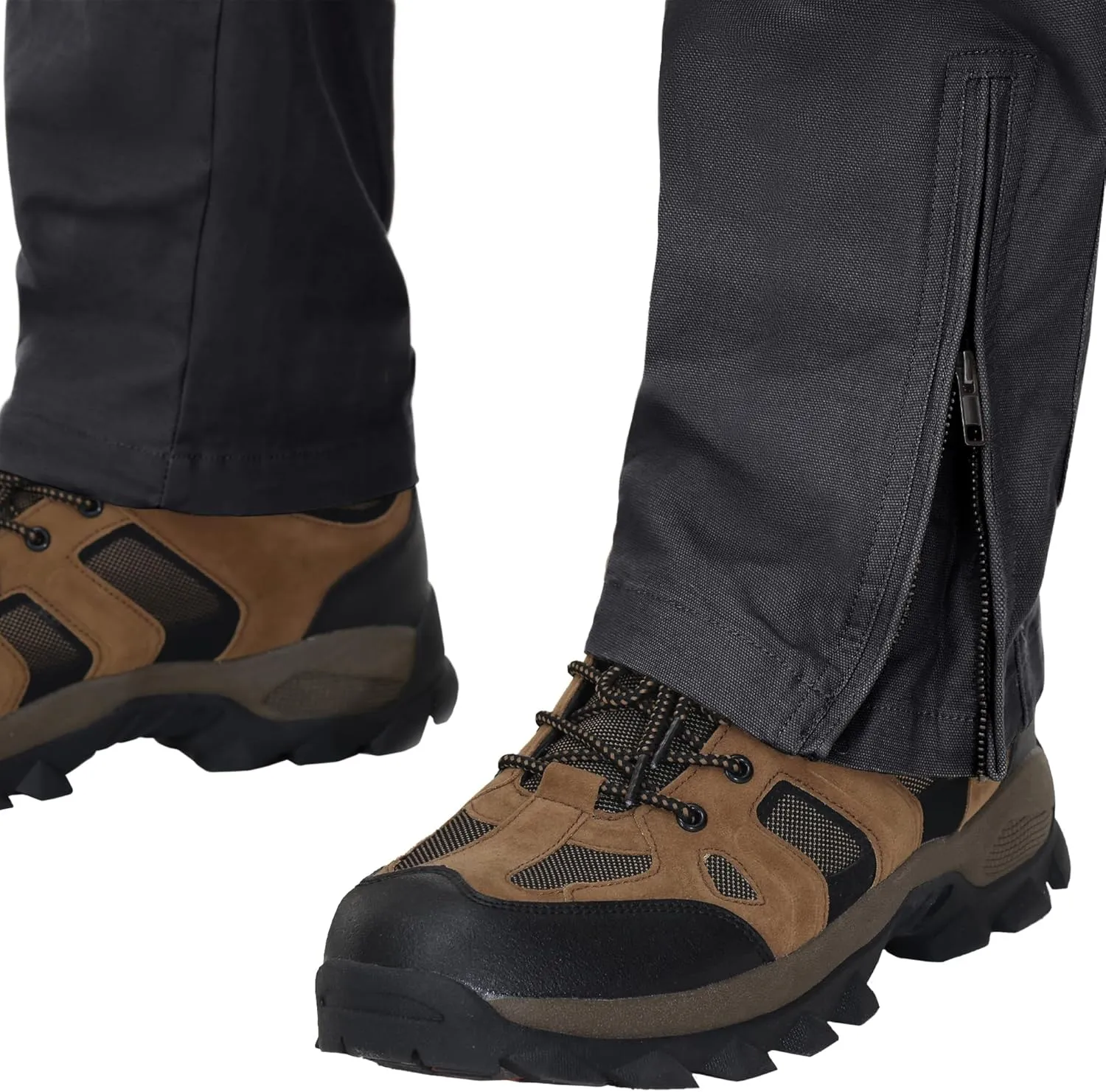 CRYSULLY Men's Tactical Pants Military Work Pants for Men Ripstop 9 Pockets Construction Trousers (No Belt)