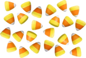 Curious Minds Busy Bags Halloween Bulk 24 Candy Corn Party Favor Squish Squeeze Stress Balls, Small Novelty Toy Prize Assortment Gifts Trick or Treat
