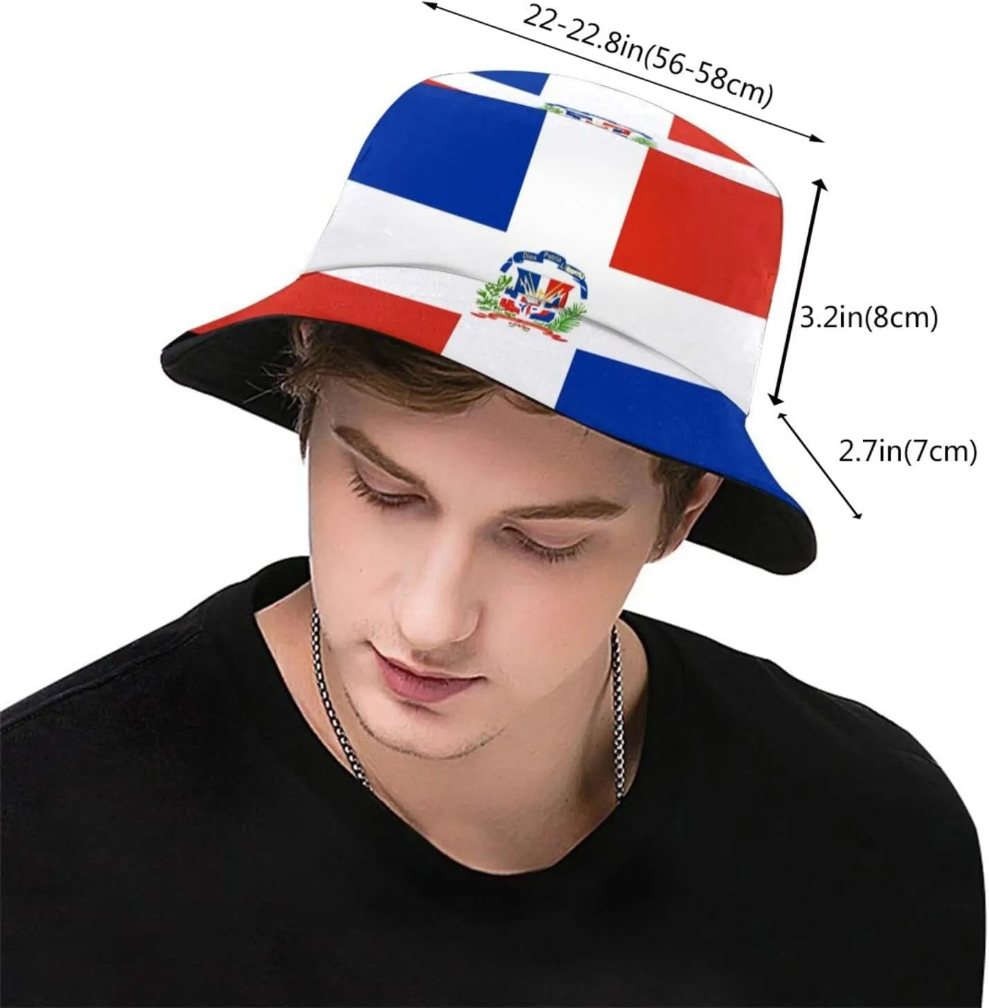 Cute Flag Bucket Hats Fashion Packable Patriotic Sun Cap Summer Travel Outdoor Fisherman Cap for Adults Women Men
