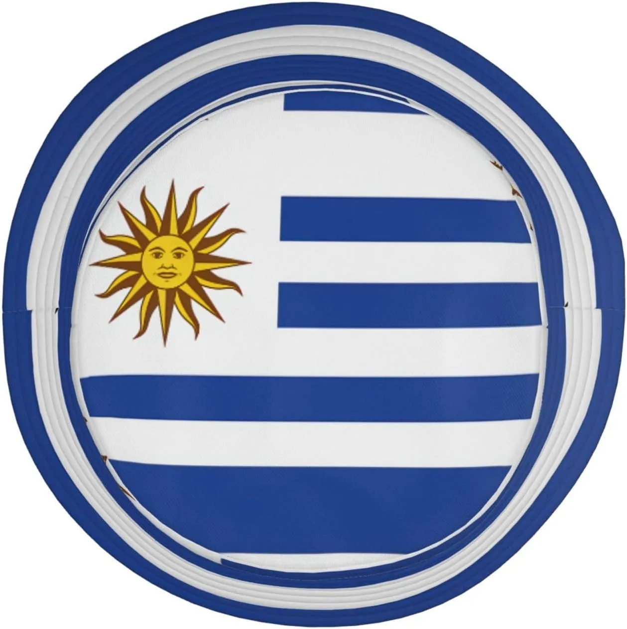 Cute Uruguay Flag Bucket Hat Sun Hats Cap Packable Outdoor Fisherman Hat for Women Men