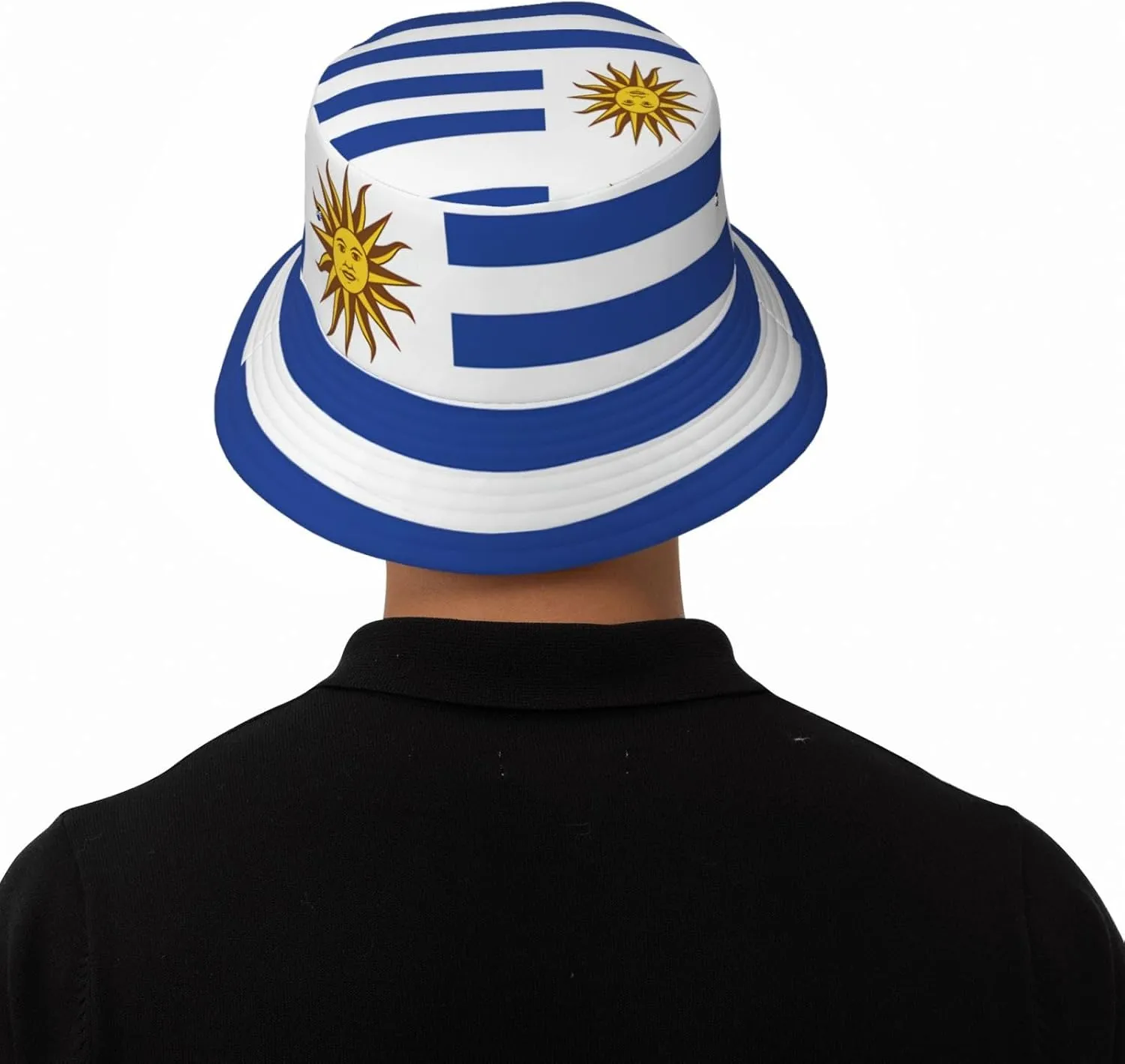 Cute Uruguay Flag Bucket Hat Sun Hats Cap Packable Outdoor Fisherman Hat for Women Men