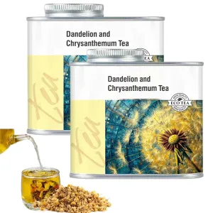 Dandelion Leaf And Root Tea Canned, Natural Herbal Dandelion Leaf Root Tea, Hot/Cold Brew Organic Dandelion Root Tea Bags Gift Box, Organic Herbal Dandelion Extract Tea, Dandelion Root Leaf Tea (2)