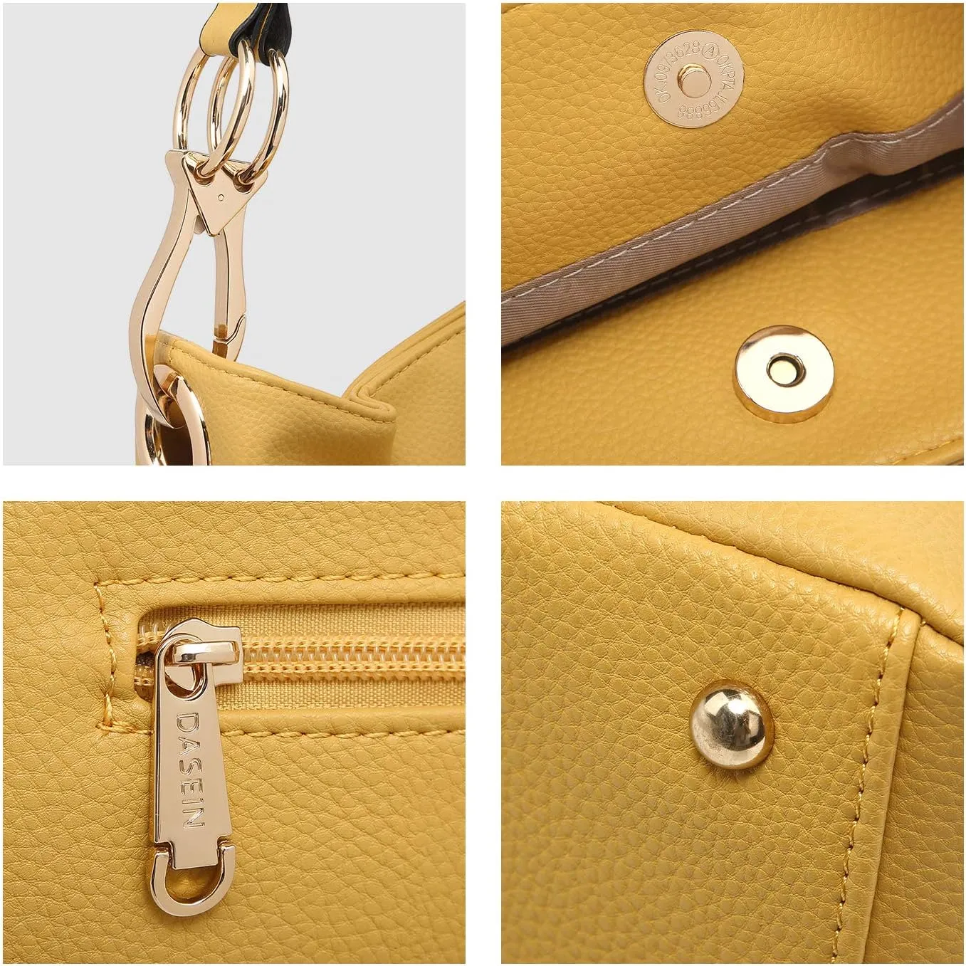 Dasein Hobo Purses for Women Soft PU Leather Handbags Slouchy Hobo Bags Shoulder Bag Top Handle Tote