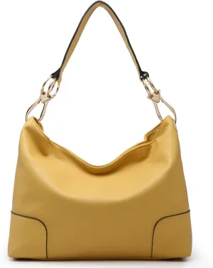 Dasein Hobo Purses for Women Soft PU Leather Handbags Slouchy Hobo Bags Shoulder Bag Top Handle Tote