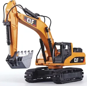 Digger Toys for Boys - Construction Truck Toys with Simulated Lights, Crawler Excavator Model for Children 3-5 Years, 6101A