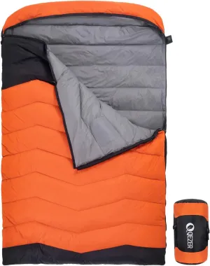 Double Down Sleeping Bags,Suitable for Cold Weather Down Sleeping Bag,Ultra Light Double Sleeping Bag,Suitable for Backpacking, Camping, Hiking