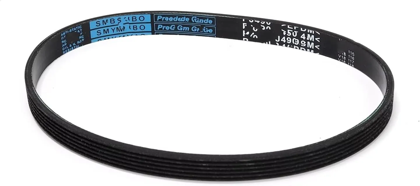 Drive Belt Mower Rubber Drive Belt (6PJ490) Circumference 490mm X Width 14mm Compatible With Qualcast M2E1232M/M2E1032M Drive Belt Timing Belt