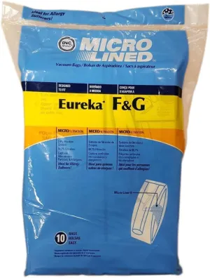 DVC Replacement 456705 Eureka F&G Microlined Paper Bag | Vacuum Cleaner Bags | Made in the USA | Replacement Parts to Keep Clean and Breathe Easy | 10 Pack