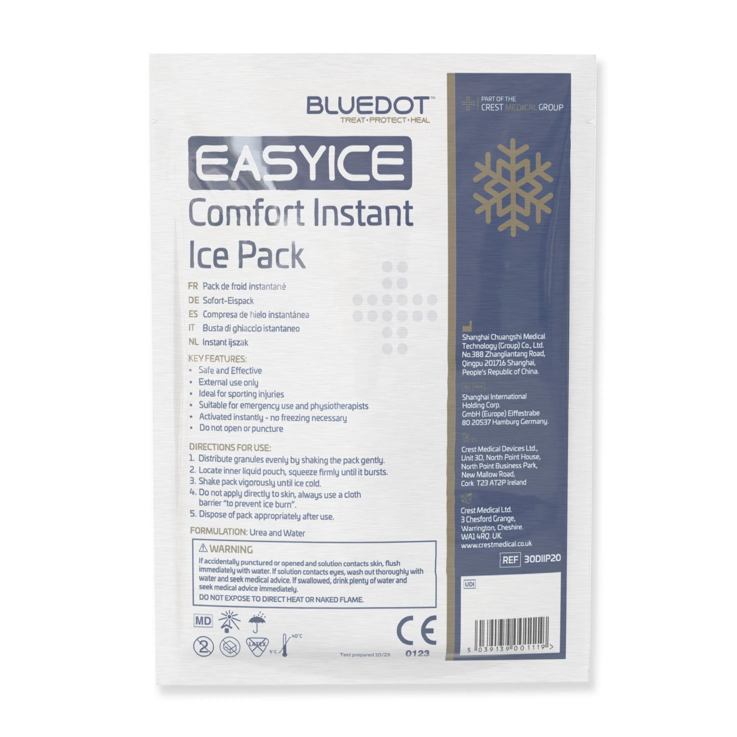 Easy Ice Comfort Instant Ice Pack (Pack of 10)