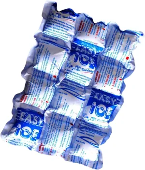 Easy Ice Reusable Ice and Heat Packs for Injuries, 4Ply Gel Sheets for Shipping, Coolers Long-Lasting Freezer Packs for Food, Beverages and Medicine Keeps Items Fresh, Ideal for Travel- (10"x7")