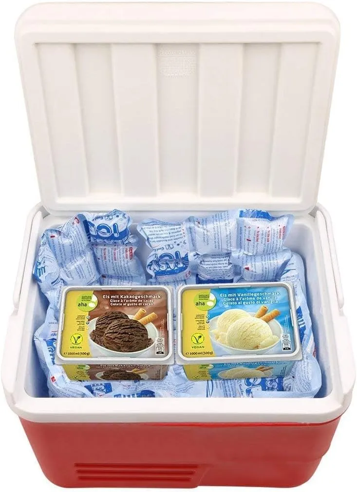 Easy Ice Reusable Ice and Heat Packs for Injuries, 4Ply Gel Sheets for Shipping, Coolers Long-Lasting Freezer Packs for Food, Beverages and Medicine Keeps Items Fresh, Ideal for Travel- (10"x7")