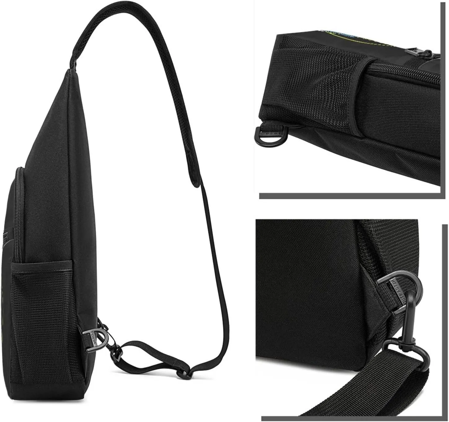 Eat Sleep Softball Sling Bag Crossbody Backpack Shoulder Casual Daypack Bags for Men Women