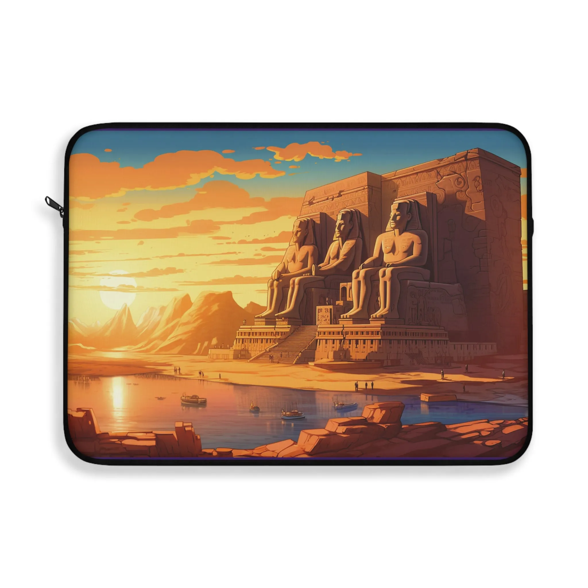 Egyptian Abu Simbel Temple Laptop Sleeve - Stylish Protection for 13 and 15-inch Devices