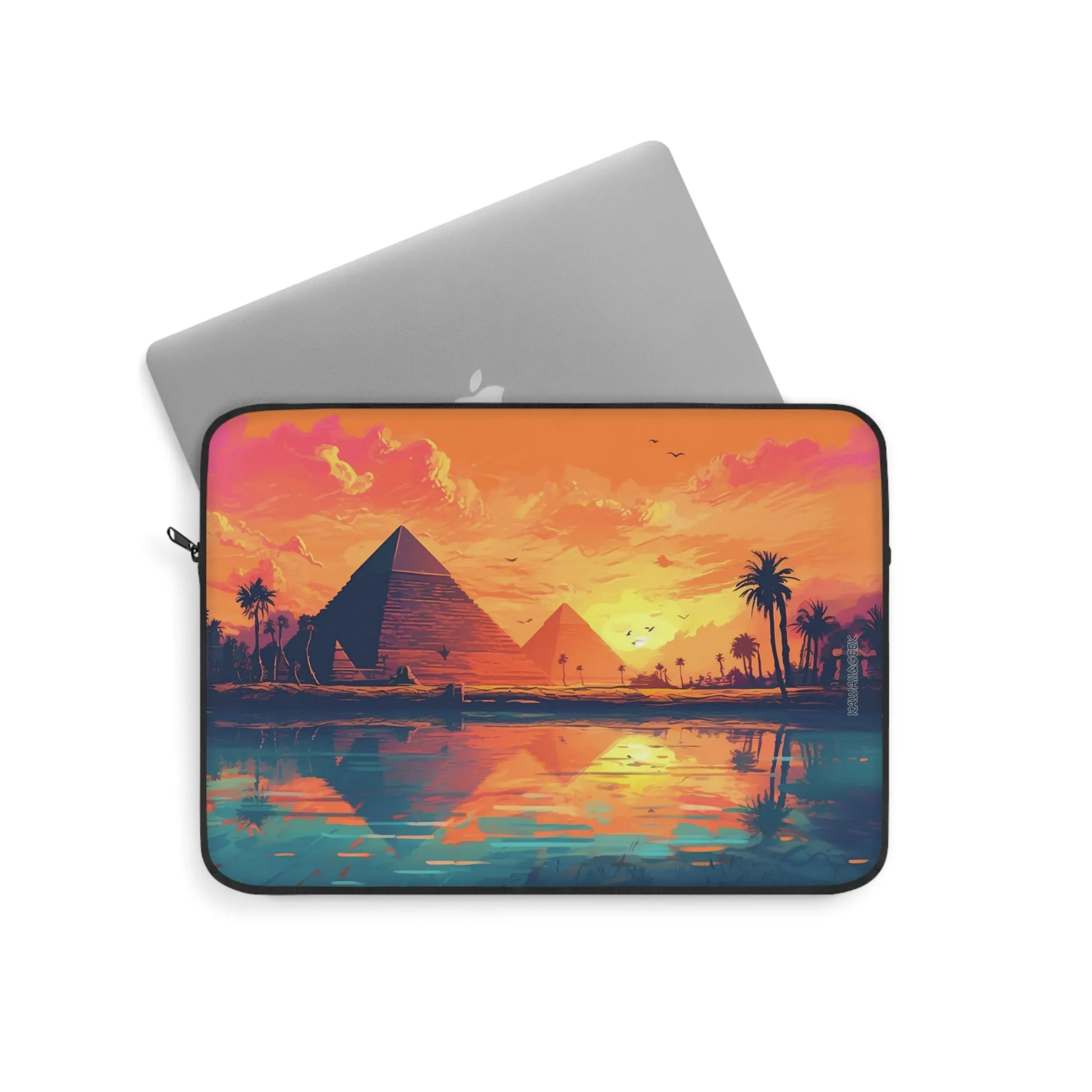 Egyptian Sunset Laptop Sleeve - Protect Your Device with Stunning Egyptian Landscape Artwork
