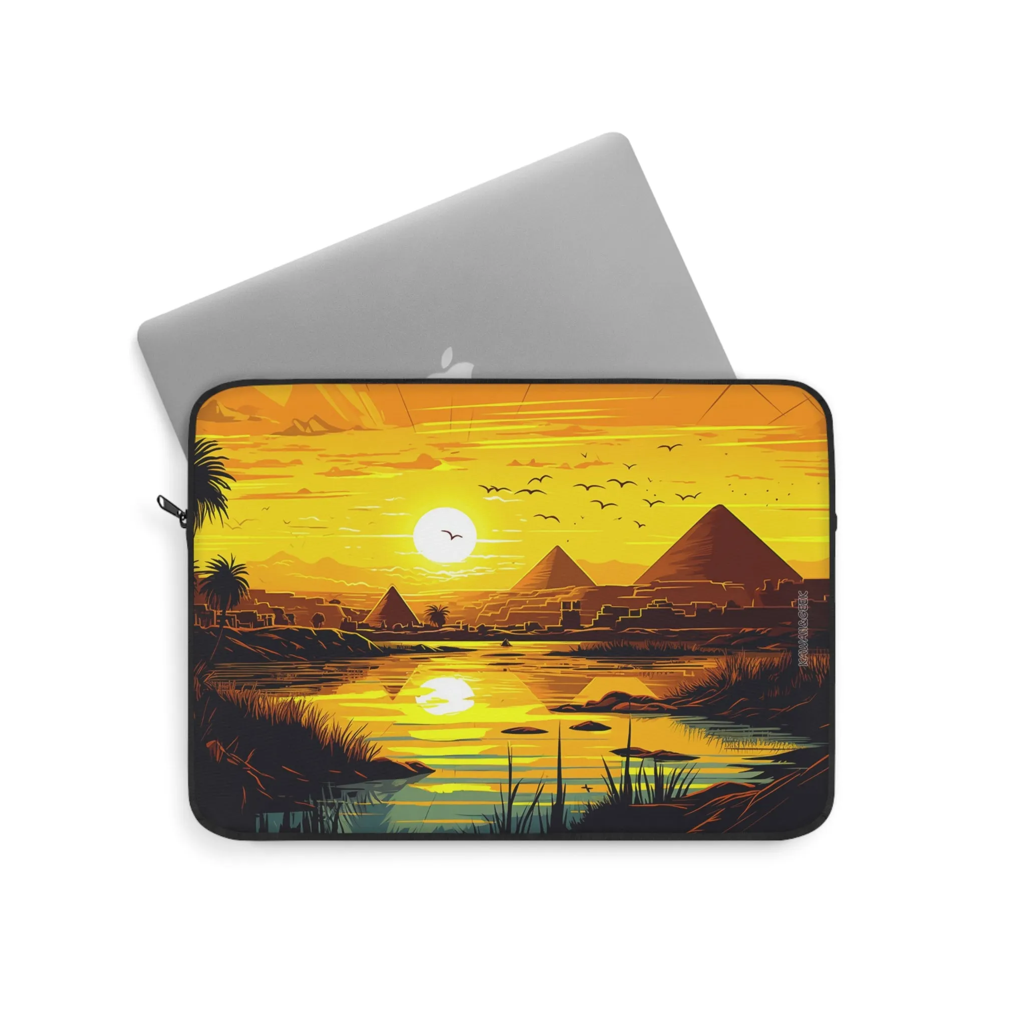 Egyptian Sunset Laptop Sleeve - Protect Your Device with Stunning Egyptian Landscape Artwork
